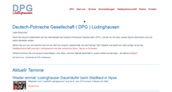 Desktop Screenshot of dpg-luedinghausen.de