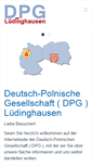 Mobile Screenshot of dpg-luedinghausen.de
